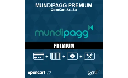 Pagamento Mundipagg Premium (Transparente, Pix QR, Voucher)